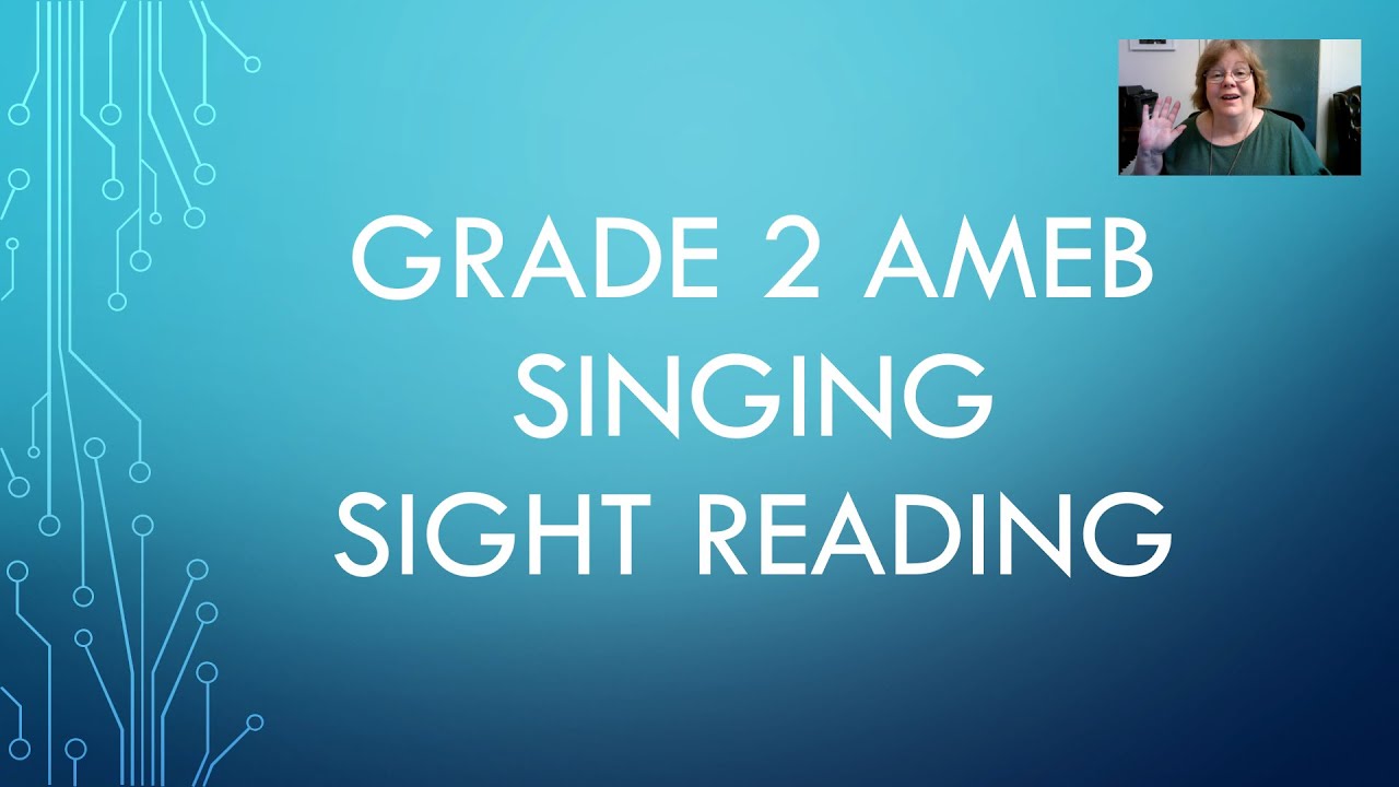 AMEB grade 2 singing sight reading practice video