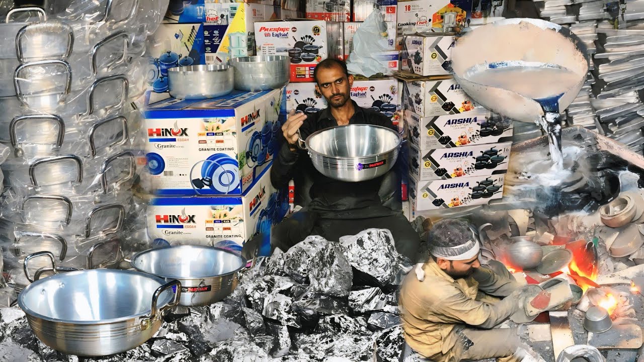 Aluminum kadai banane ka new tarika! Aluminum kadai manufacturing process!How to manufacture kadai