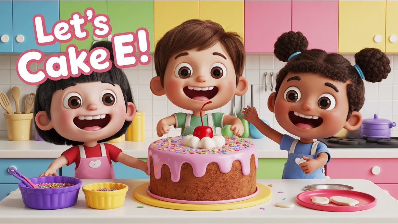 🎂👩‍🍳 LET’S BAKE A CAKE | Fun Baking Song for Kids 🎶🍰