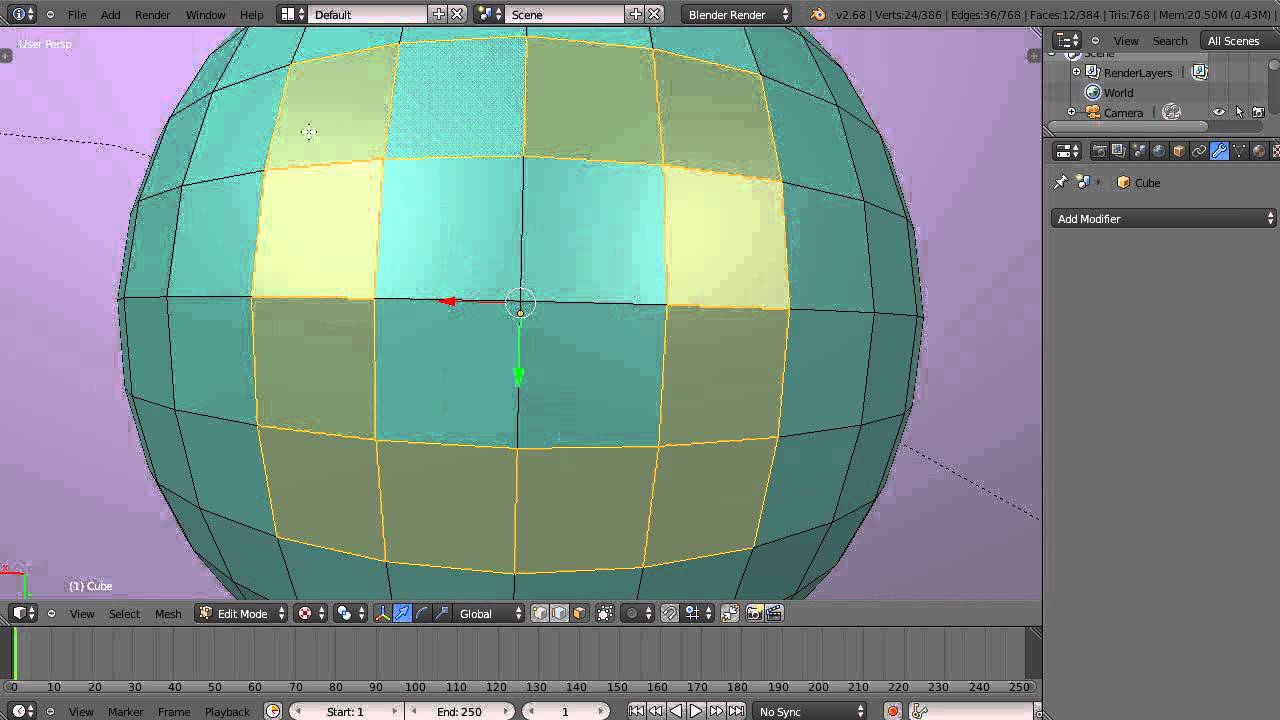 Beginning Blender Tutorial - Creating Important Face Loops