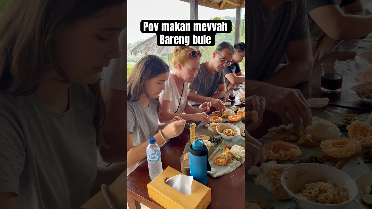 Hidangan Kampung Sederhana tapi Buat para Bule Bahagia #indonesia #wisata #buledikampung