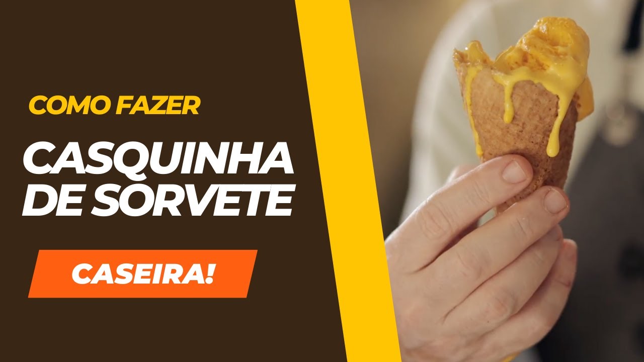 COMO FAZER CASQUINHA DE SORVETE EM CASA - RECEITA RÁPIDA E FÁCIL