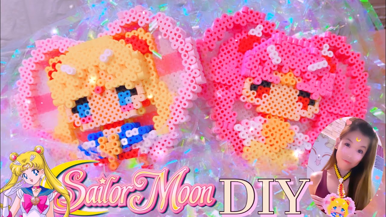 Sailor Moon 🌙 Cute Charm DIY with Perler Beads Tutorial EASY