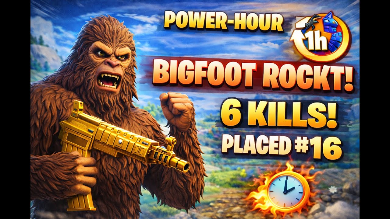 BIGFOOT eskaliert in der Power-Hour! 🔥 6 Kills & Platz 16 | Fortnite