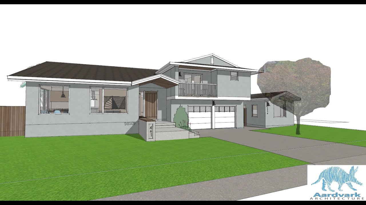 Los Altos Two-Story #Remodel  and #Adu  for Nalini&Krishna - #3Dmodeling  1