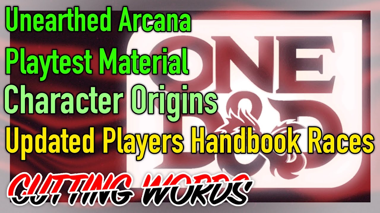 One D&D: Character Origins - Updated Races