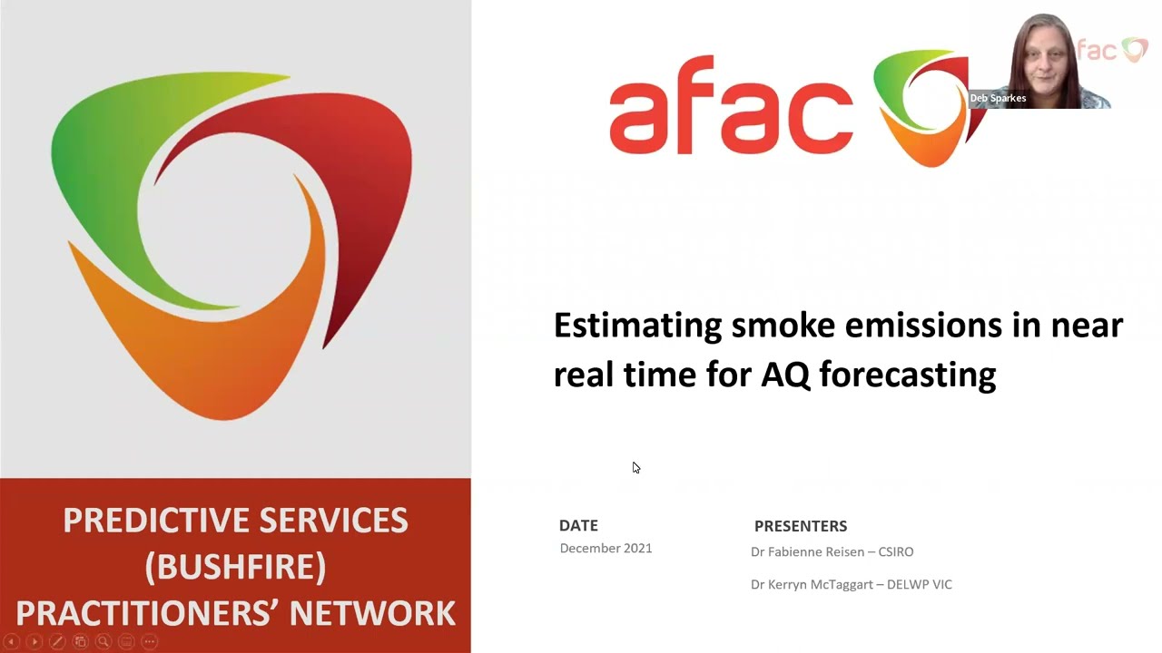 Estimating smoke emissions in near real time for Air Quality forecasting