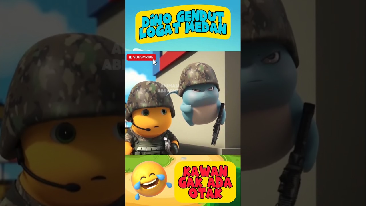 Teman nggak ada Akhlak || Dino Gendut Logat Medan || Dino Kuning Lucu || Dubbing medan #dinokuning