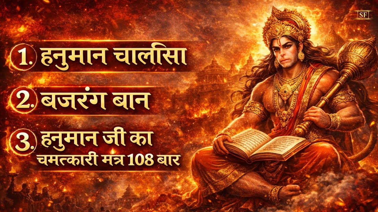 संकट मोचन Hanuman Bhakti | Hanuman Chalisa | Bajrang Baan | Mantra 108 Times | Sawarn Films Bhakti 