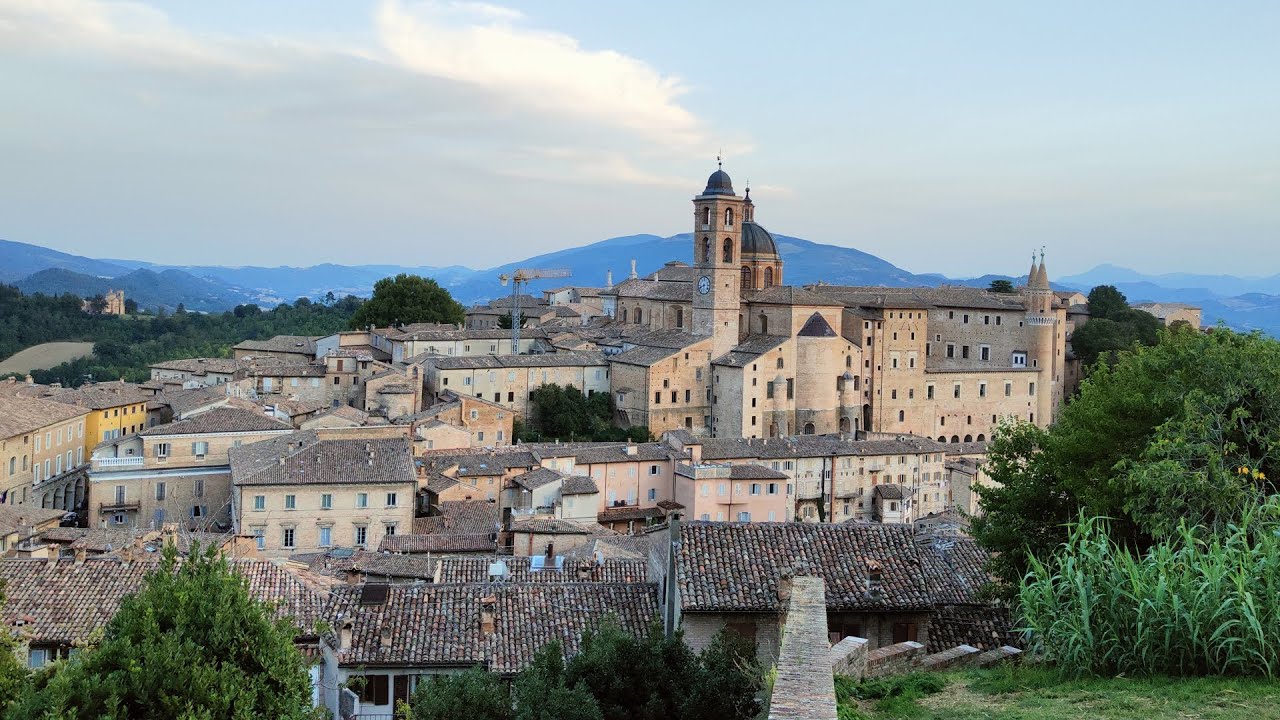 4K HDR Marche Walking Tour | Urbino | Marche (PU) Walk Slow TV - ITALY Sep 2021