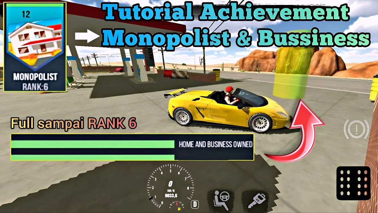 Tutorial Achievement Monopolist Car Parking, New Update 2023