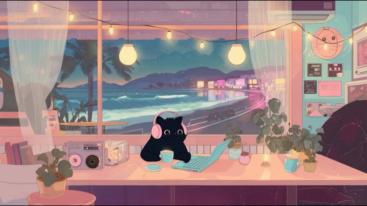 Working by the Sea & Ocean Waves with Rety | Lofi - City Pop
