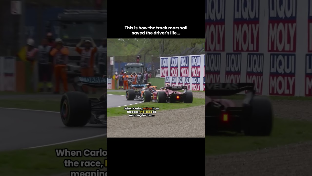 When the track marshall saved the life of Ferrari driver Carlos Sainz