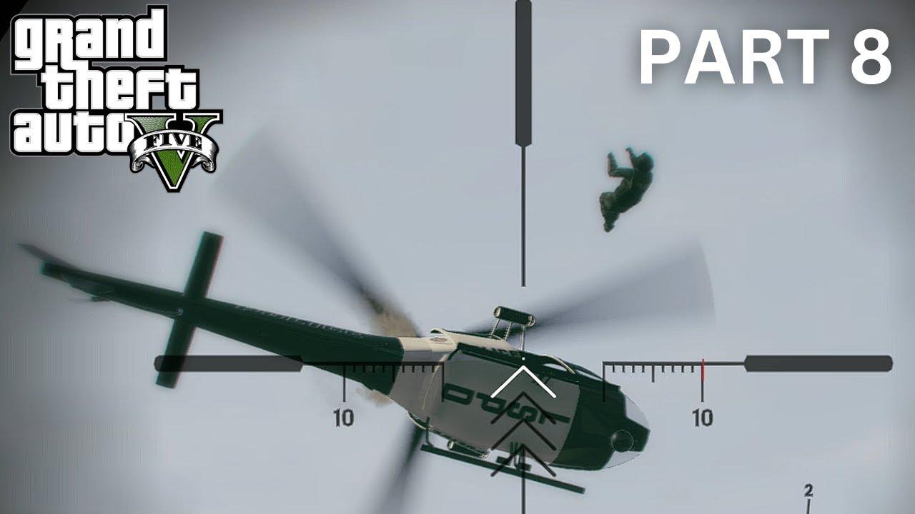 GTA 5 Shooting Sniper Police Helicopter | Gameplay 2023 Pt 8