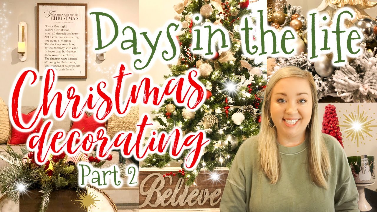 DAYS IN THE LIFE | CHRISTMAS DECORATE WITH ME PT 2 | DECORATING FOR CHRISTMAS | JESSICA O'DONOHUE