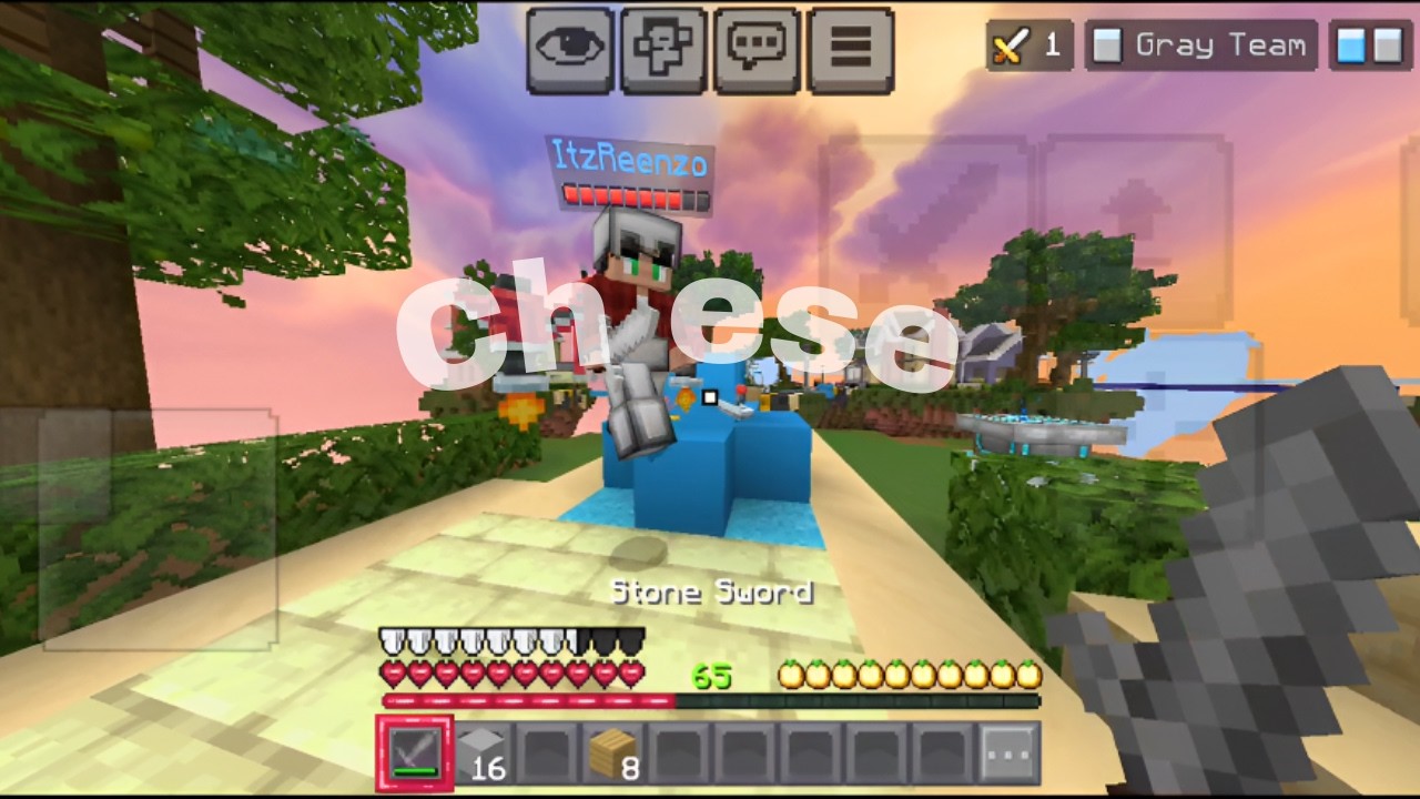 5 Mins of Hive Bedwars on Mobile......(Hive Bedwars Mobile Gameplay)