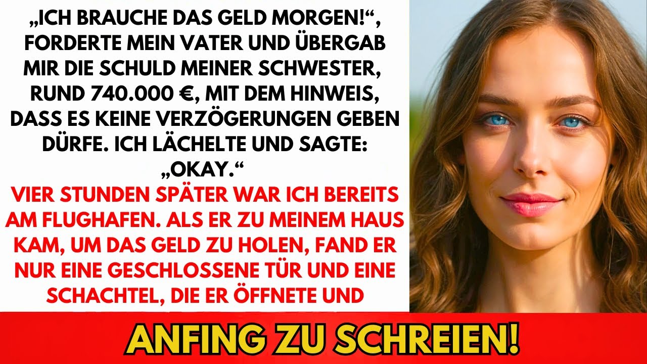 Mein Vater Verlangte Dass Ich Die Schulden Meiner Schwester Zahle. Ich Verschwand Ohne Warnung...