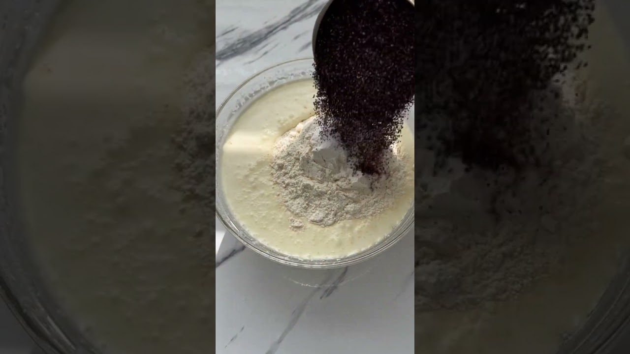 Chocolate poppy seed cake 🍫 #poppy #chocolate #chocolatecake #cake #yummy #tasty #shorts  #recipe