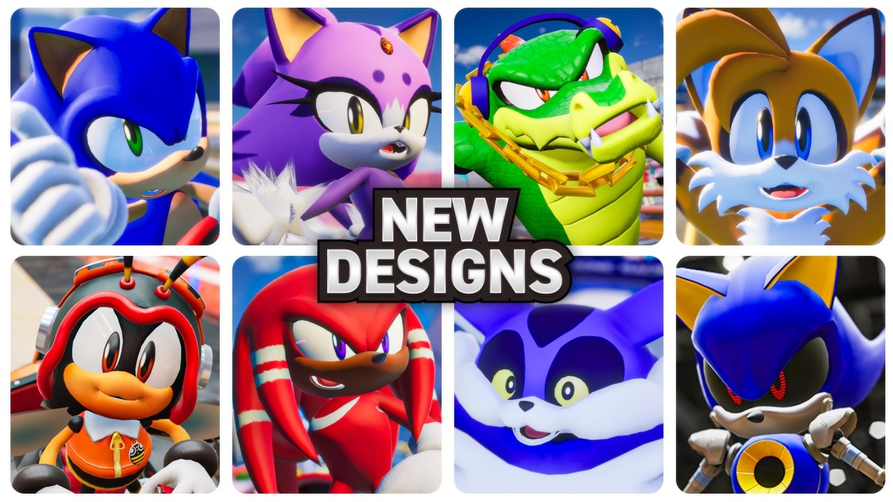 Sonic Racing: CrossWorlds - Amazing New Character Designs