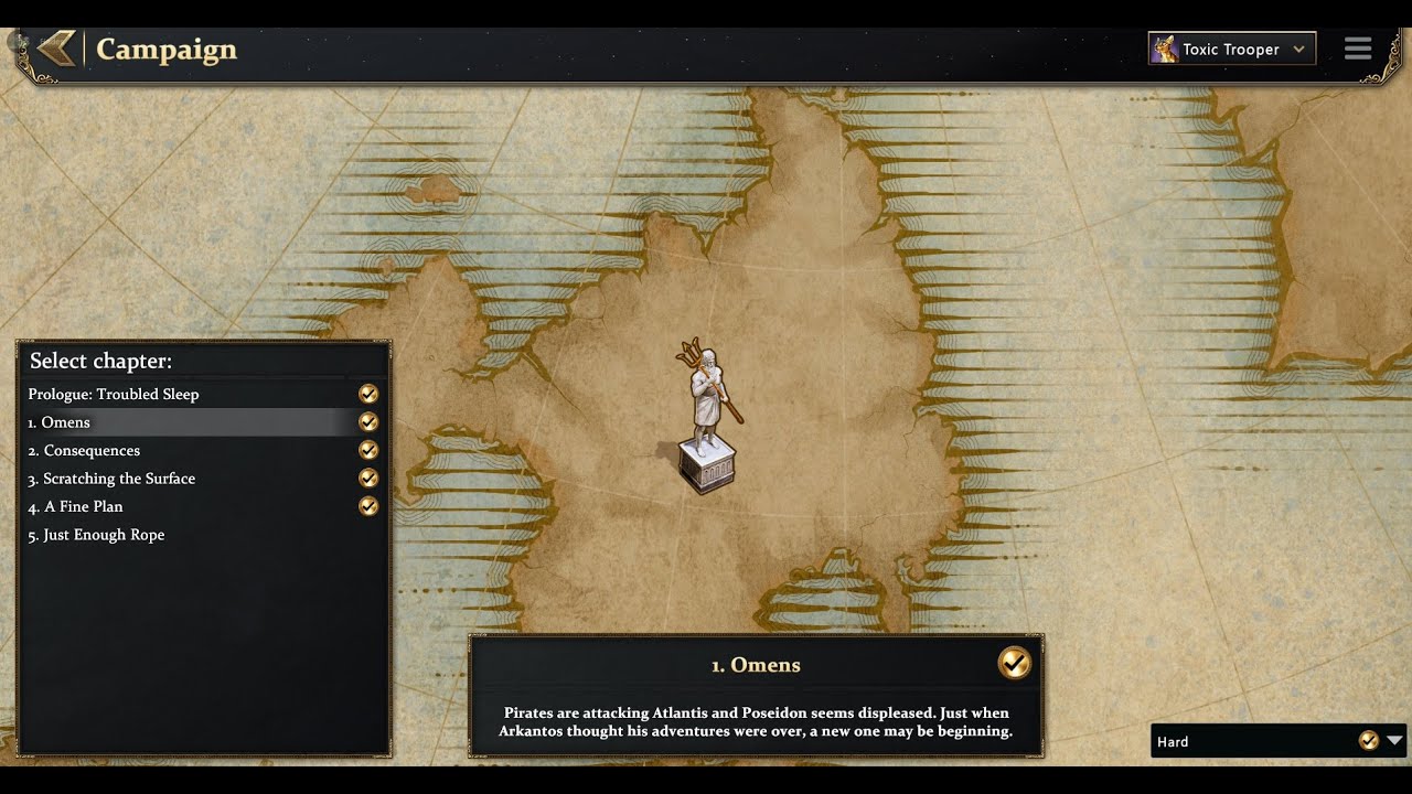 Lets Play... Age Of Mythology Retold Campaign on HARD! Mission 1 - Omens (no narration, gameplay)