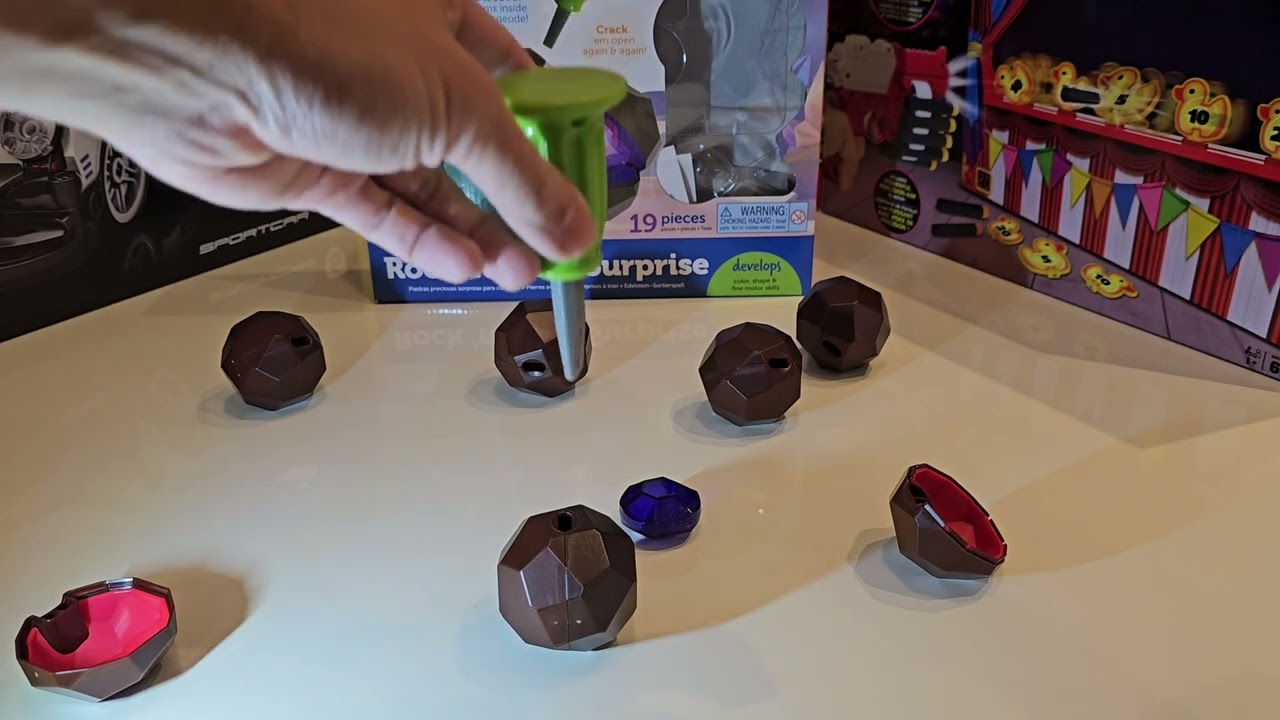 Learning Resources Rock 'n Gem Surprise, Sorting, Matching & Counting Skills Activity Set