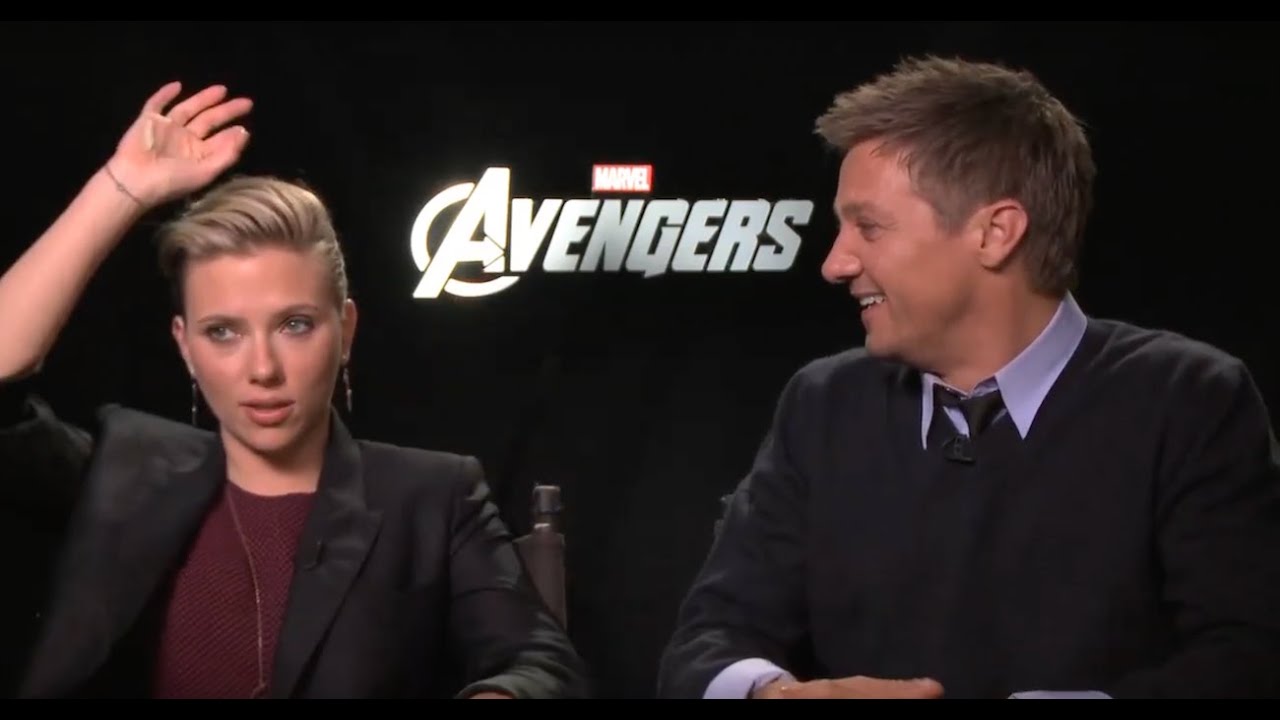 Scarlett Johansson and Jeremy Renner on Marvel's The Avengers
