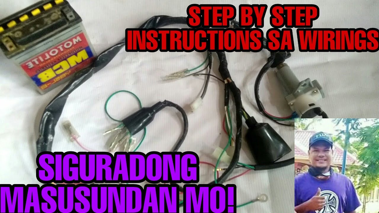 BASIC WIRING NO.1 || FROM BATTERY TO HARNESS WIRE  TO IGNITION SWITCH