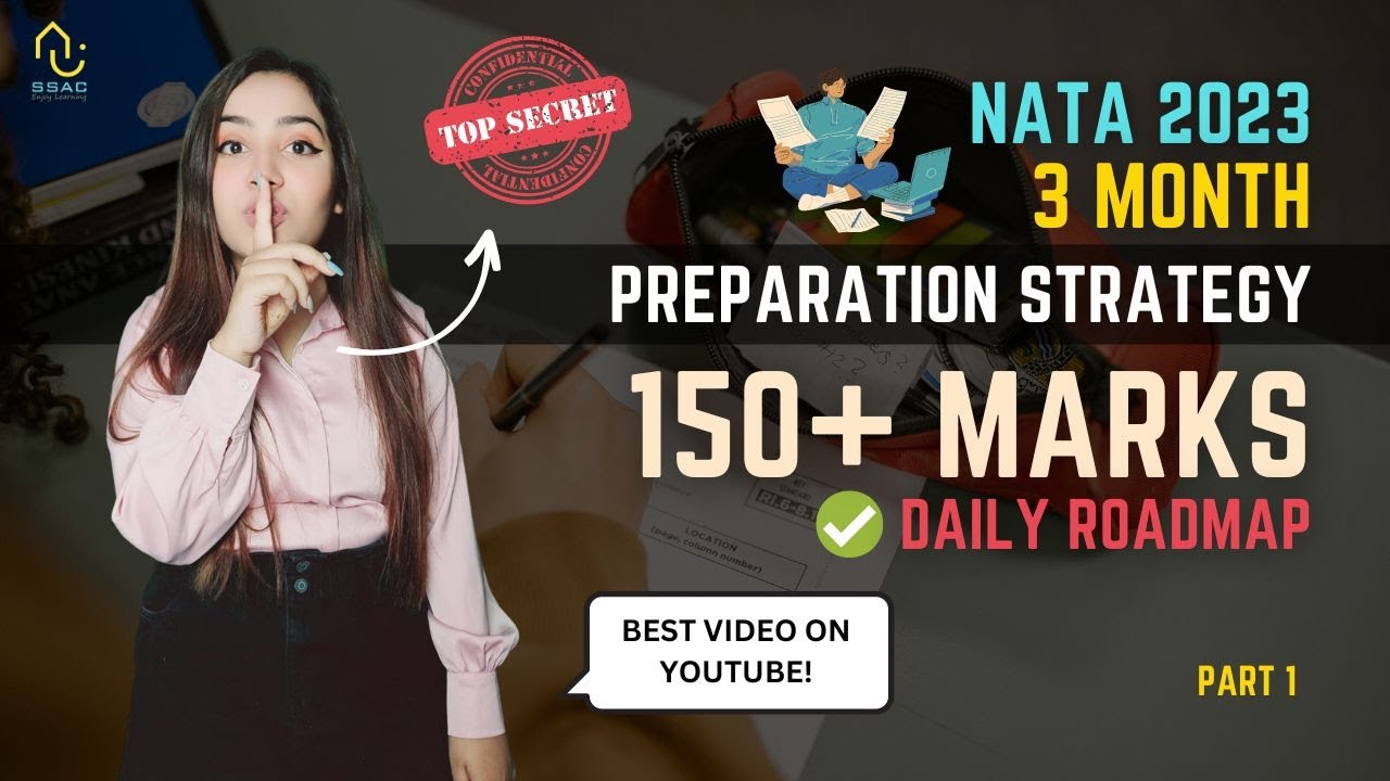 NATA 2023 Preparation Strategy PART 1 || Daily roadmap with topics || 150+ marks guaranteed!