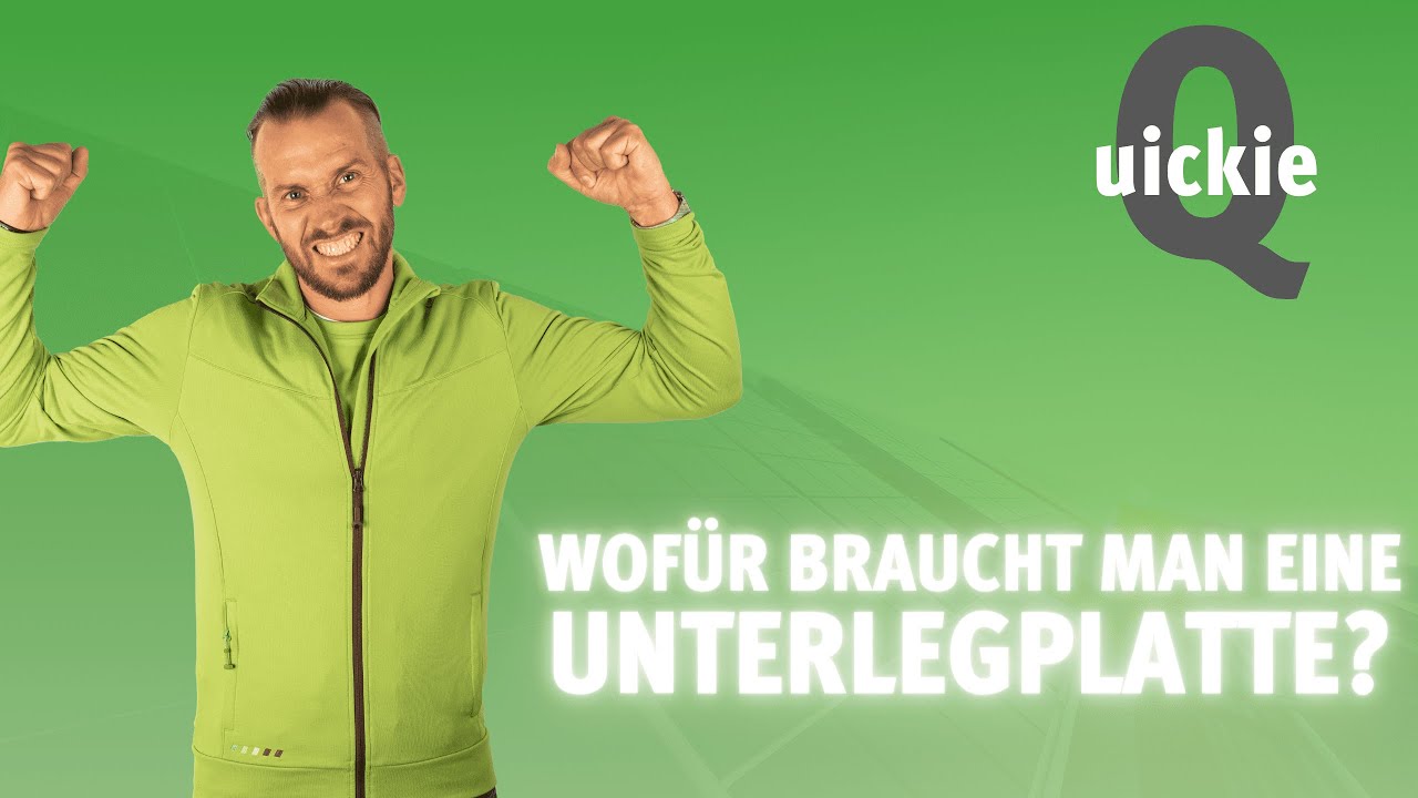 Wof&uuml;r braucht man eine Unterlegplatte? - QUICKIE | DER SOLARISIERER ERKL&Auml;RT | Folge 10