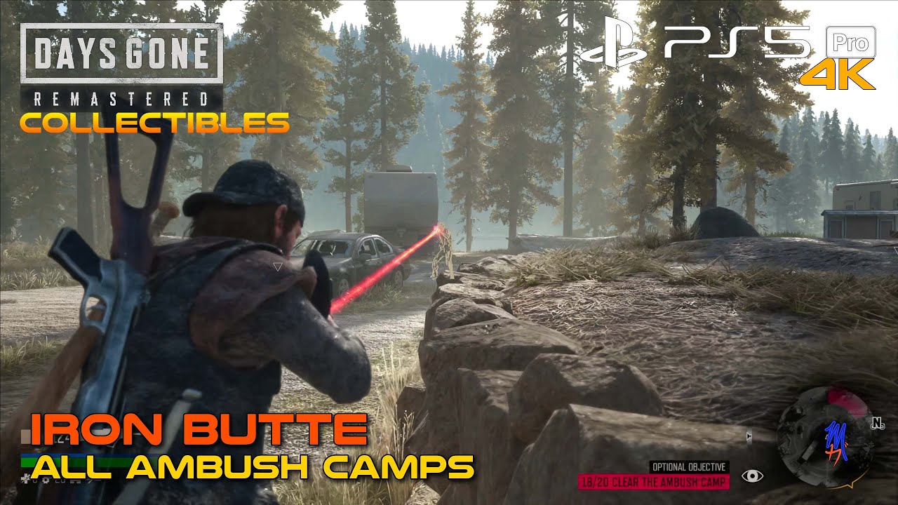 DAYS GONE REMASTERED | IRON BUTTE - ALL AMBUSH CAMPS (Summary) | PS5 Pro | 4K