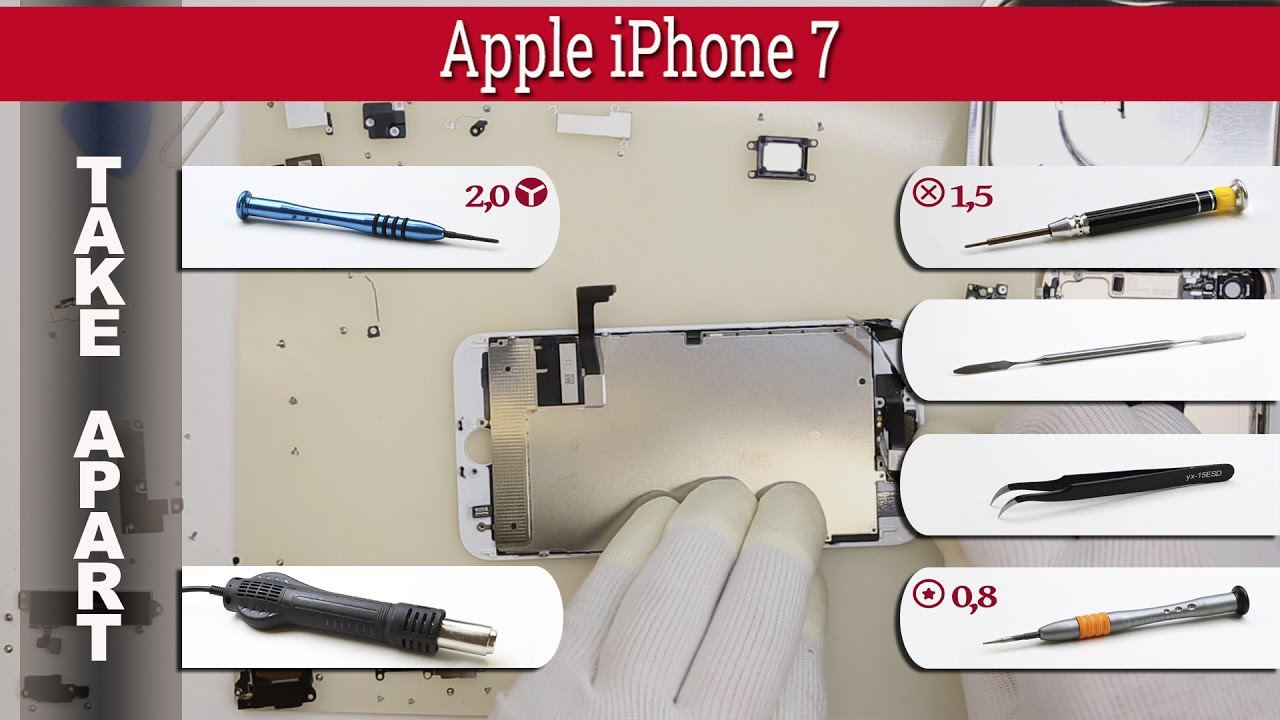 Как разобрать 📱 🍎 Apple iPhone 7 (A1660, A1778, A1779) Разборка и ремонт