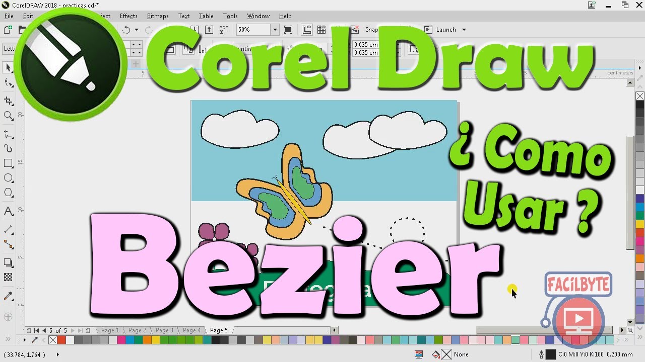 como usar la herramienta bezier en corel draw