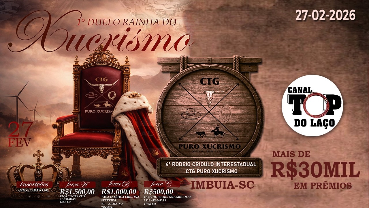 🐴4º RODEIO CRIOULO CTG PURO XUCRISMO - IMBUIA - SC🐴