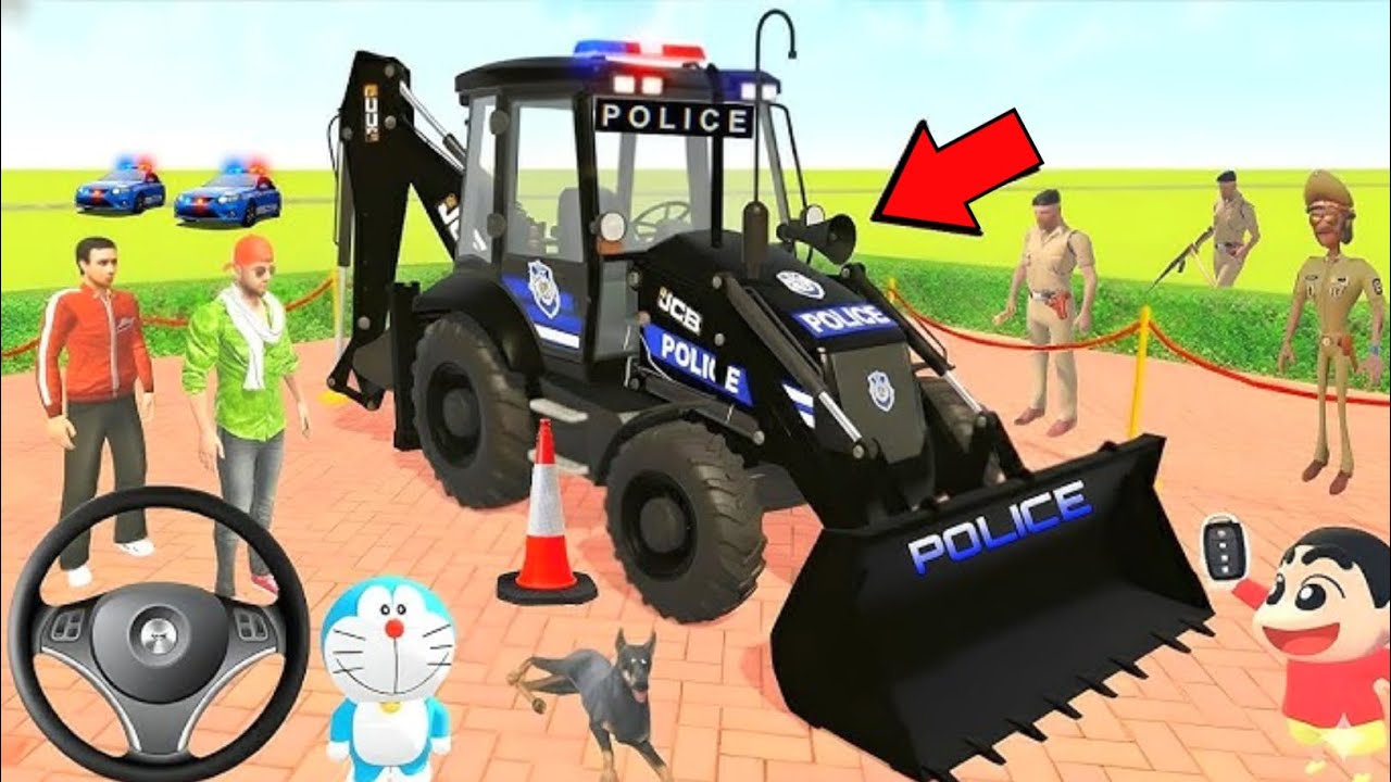 Franklin Purchase New Police JCB 💥🤩 Indian Theft Auto Simulator Game 💥😱