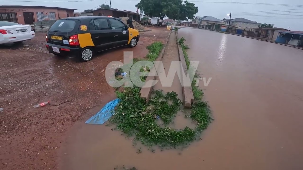 Parts of Accra - Ghana flooded after hours of heavy rain {Tantra Hills Golden Door]