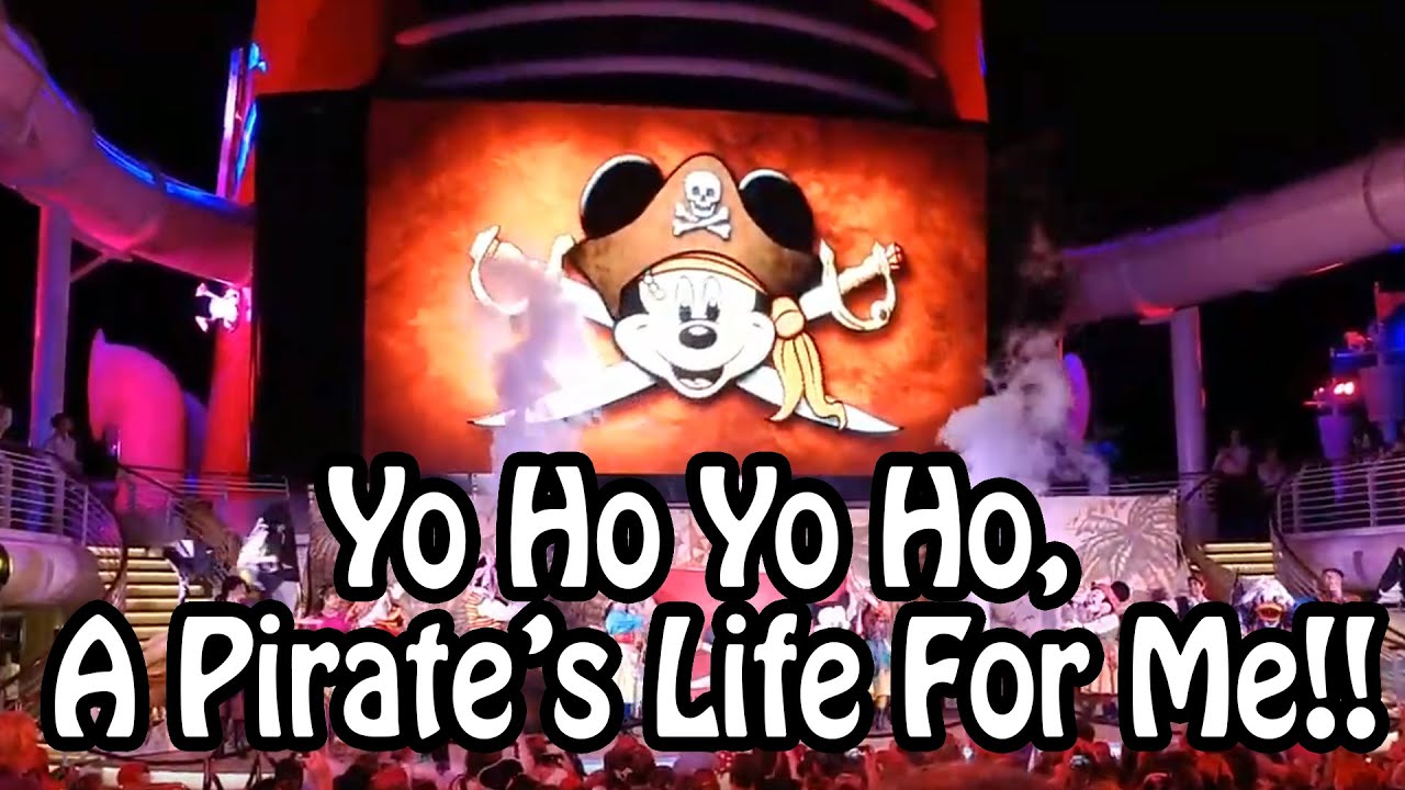 Disney Cruise Line Captain Mickey Mouse's Pirate Party DCL Yo Ho Yo Ho A Pirate's Life For Me