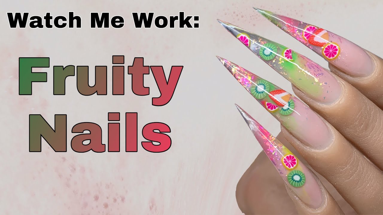 Easy Fimo Fruit Nails Tutorial | Watch Me Work