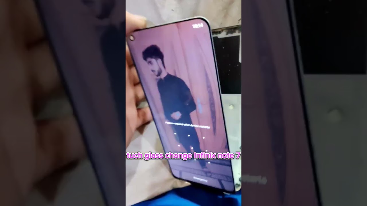 Infinix Note 7 touch Glass change panel full broken