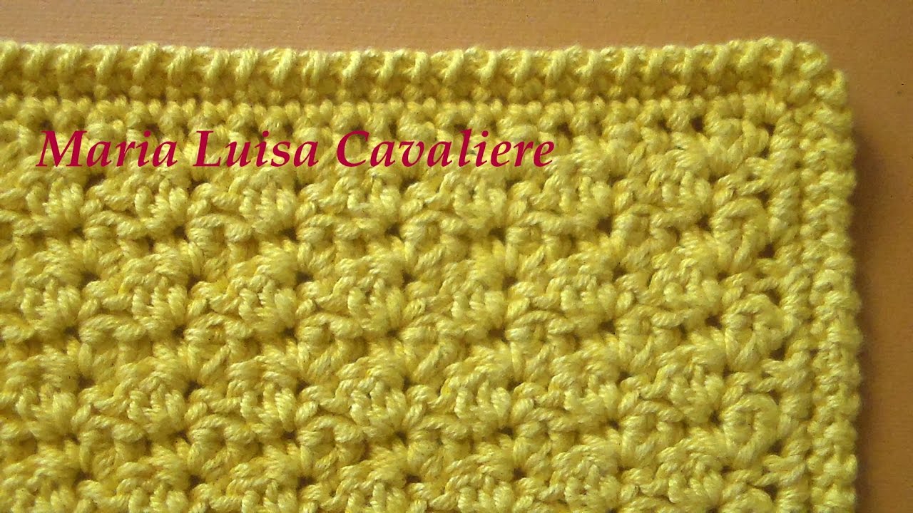 Punto ginestra all'uncinetto tutorial