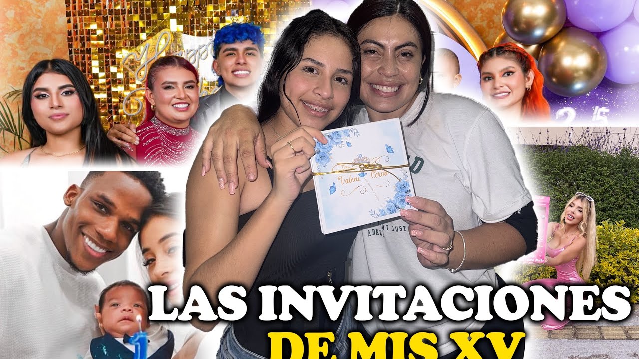 La invitacion de mis 15 años🥳😍 ( muchos famosos asistiran) // jonfer y Valentina