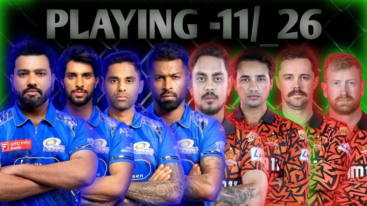 IPL 2026 SRH VS MI PLAYING XI 🥵 Comparison video।#ipl #csk  
