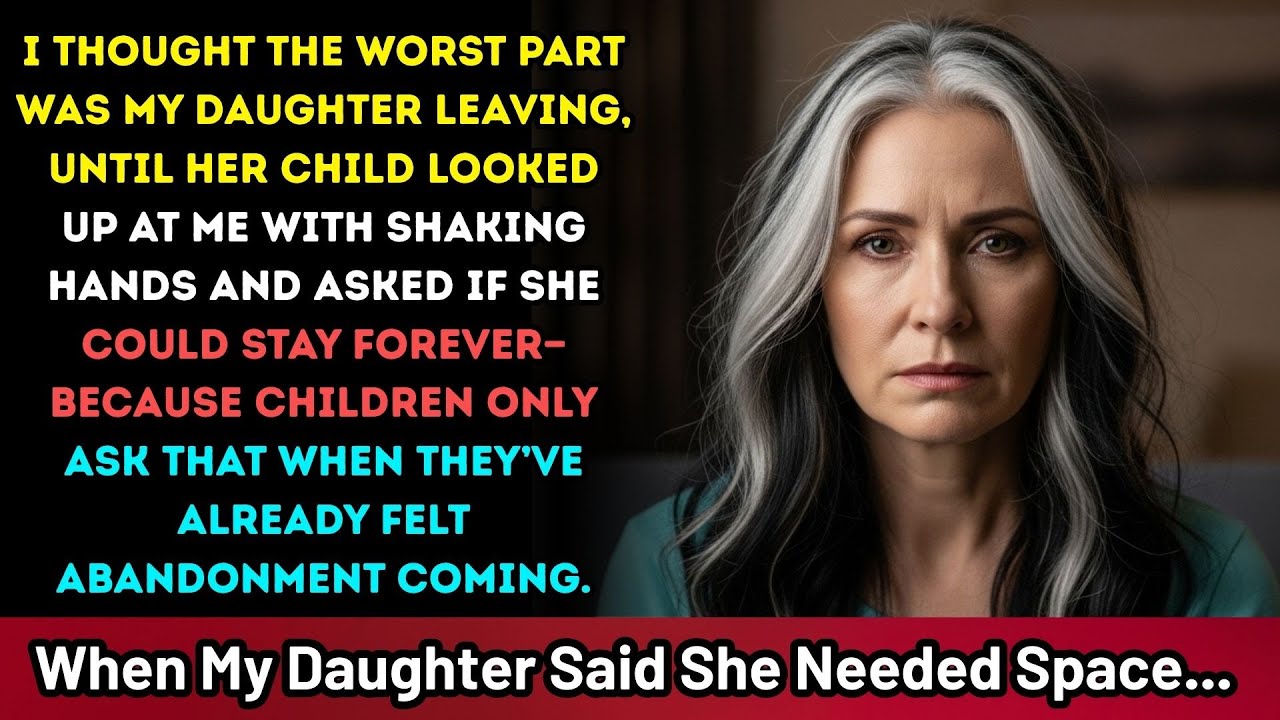 I Thought My Daughter Needed Space… Until Her Child Asked Me Where She Belonged #womenstory