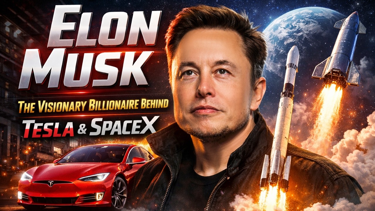 Elon Musk | The Visionary Billionaire Behind Tesla & SpaceX