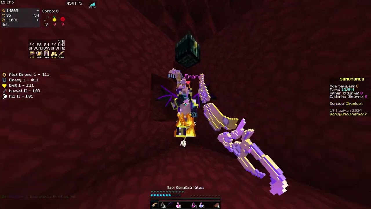 Sonoyuncu Skyblock PvP 2 # sik1block oynamaya çalışıyorm