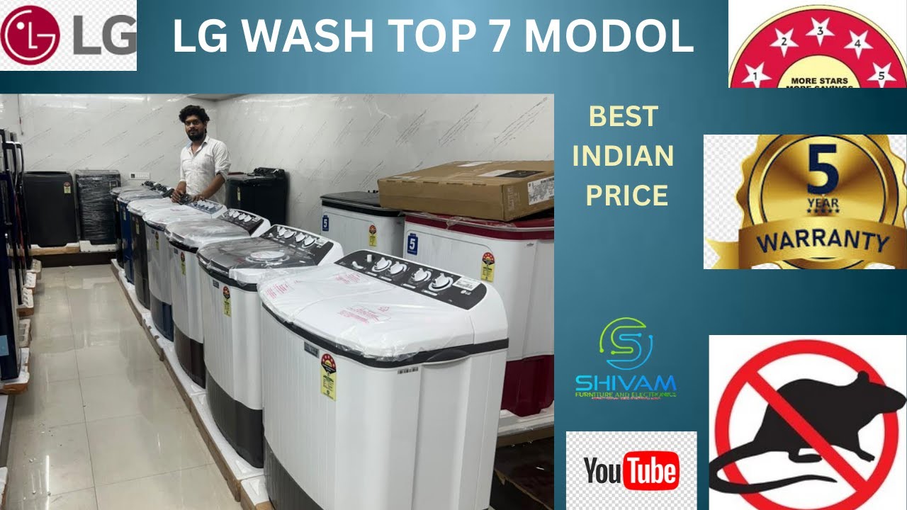 LG Top 7 best semi autometic Washing Machine In Word with indian price 2025...
