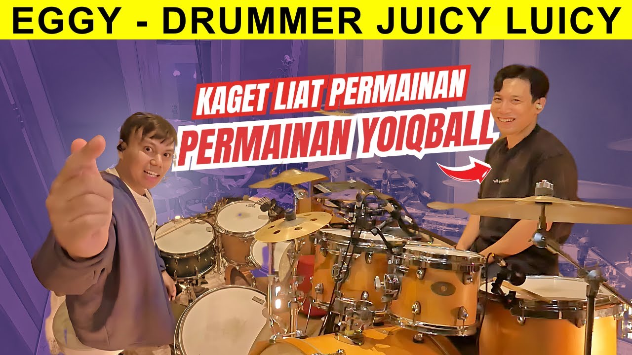 DRUMMER JUICY LUICY KAGET LIHAT PERMAINAN YOIQBALL