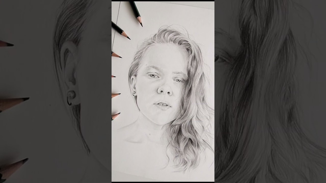 Portraits mit Bleistift zeichnen ✏️ #malen #zeichnen #portrait #bleistift