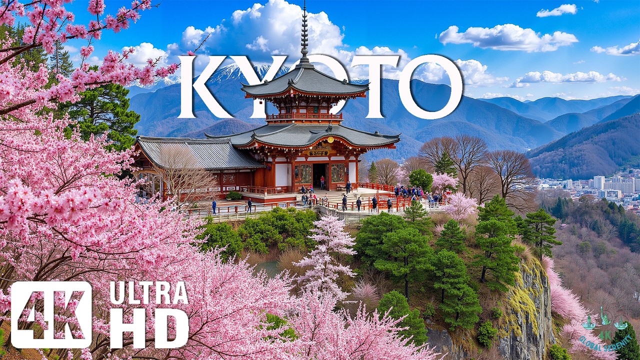 Spring in Kyoto 4K 🌸 Discover Cherry Blossom Temples, Historic Streets & Timeless Calm