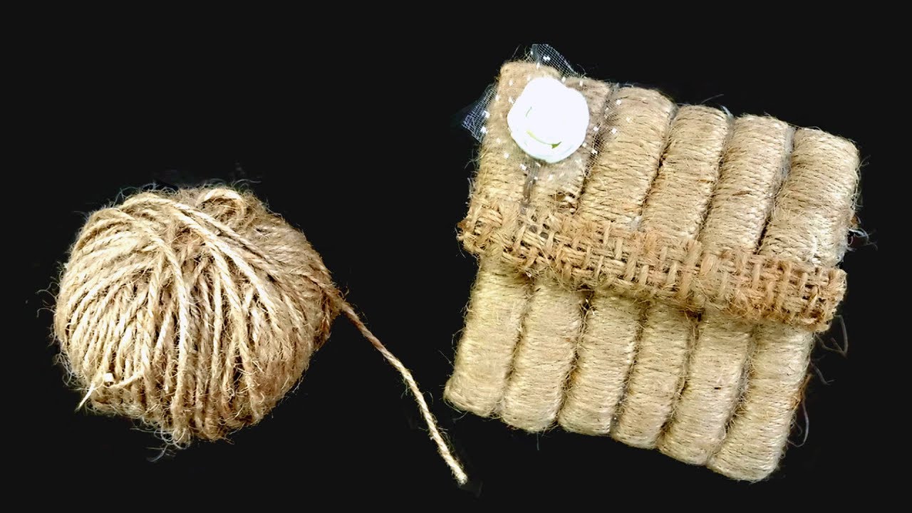 DIY Jute Purse | Jute Craft Idea | Crafts junction 🔥🔥🔥🔥🔥