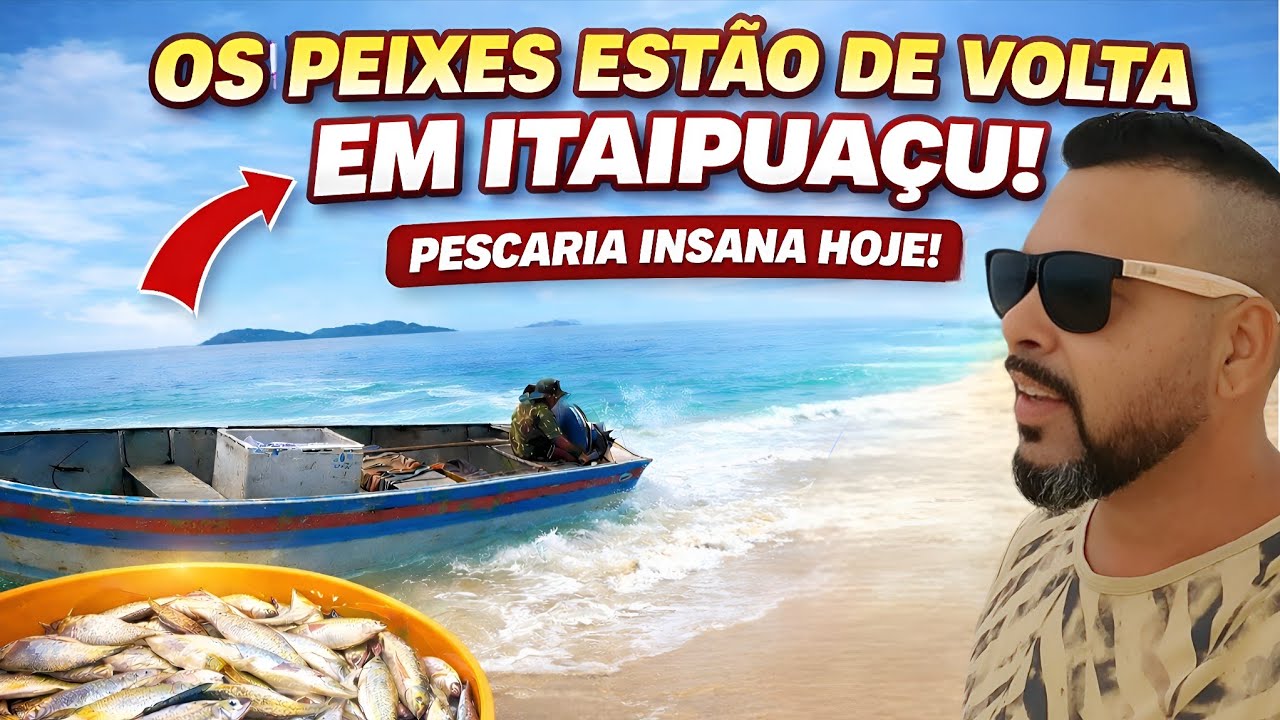OS PEIXES VOLTARAM EM ITAIPUAÇU OLHA O QUE ACONTECEU HOJE